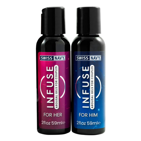 Swiss Navy Infuse Arousal Gels for Couple Play 2x59ml
